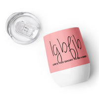 Load image into Gallery viewer, Let&#39;s Go B.... F*JB Script Wine Tumbler PK BKG
