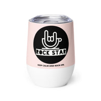 Load image into Gallery viewer, Rock Star Wine Tumbler PK BKWTG
