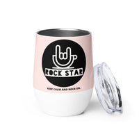 Load image into Gallery viewer, Rock Star Wine Tumbler PK BKWTG
