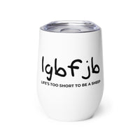 Load image into Gallery viewer, Let&#39;s Go B.... F*JB Kid Script Wine tumbler
