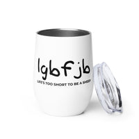Load image into Gallery viewer, Let&#39;s Go B.... F*JB Kid Script Wine tumbler
