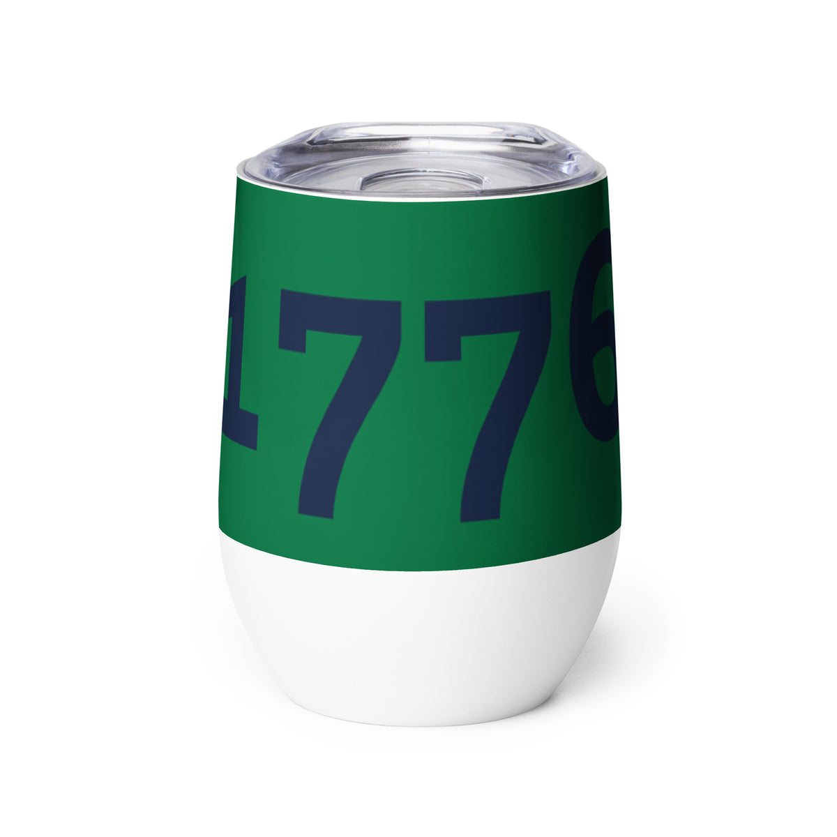 1776 Green/Navy Wine Tumbler