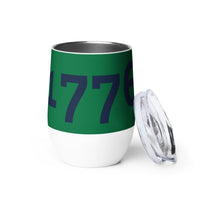 Load image into Gallery viewer, 1776 Green/Navy Wine Tumbler
