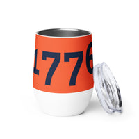 Load image into Gallery viewer, 1776 Orange/Navy Wine Tumbler
