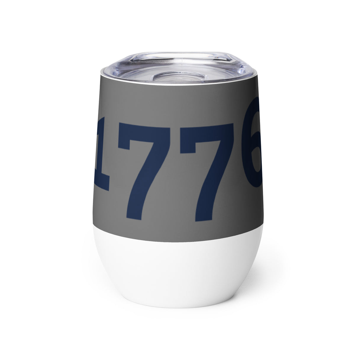 1776 Gray/Navy Wine Tumbler