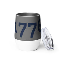 Load image into Gallery viewer, 1776 Gray/Navy Wine Tumbler
