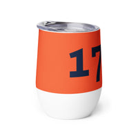 Load image into Gallery viewer, 1776 Orange/Navy Wine Tumbler

