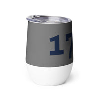 Load image into Gallery viewer, 1776 Gray/Navy Wine Tumbler
