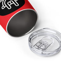 Load image into Gallery viewer, Rock Star Wine Tumbler RD BKWTG
