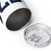 Load image into Gallery viewer, 1776 White/Navy Wine Tumbler
