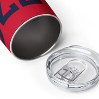 Load image into Gallery viewer, 1776 Red/Navy Wine Tumbler
