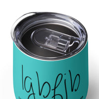 Load image into Gallery viewer, Let&#39;s Go B.... F*JB Script Wine Tumbler Aqua
