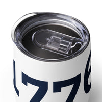 Load image into Gallery viewer, 1776 White/Navy Wine Tumbler
