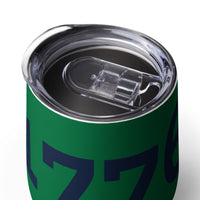 Load image into Gallery viewer, 1776 Green/Navy Wine Tumbler
