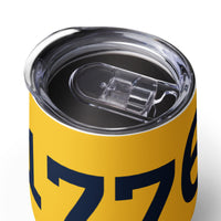 Load image into Gallery viewer, 1776 Yellow/Navy Wine Tumbler
