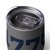 Load image into Gallery viewer, 1776 Gray/Navy Wine Tumbler
