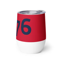 Load image into Gallery viewer, 1776 Red/Navy Wine Tumbler
