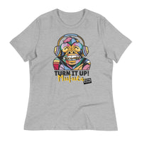 Load image into Gallery viewer, Rock+Reb£llion Turn It Up! Mufuka Women&#39;s Relaxed T-Shirt
