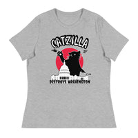 Load image into Gallery viewer, CatZilla Destroys Washington Women&#39;s Relaxed T-Shirt
