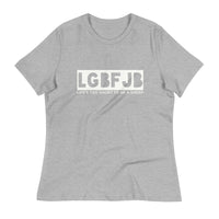 Load image into Gallery viewer, Let&#39;s Go B.... F*JB Blackout Blanco Women&#39;s Relaxed T-Shirt
