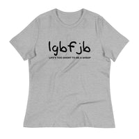 Load image into Gallery viewer, Let&#39;s Go B.... F*JB Kid Script Ngo Women&#39;s Relaxed T-Shirt
