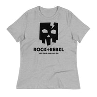 Load image into Gallery viewer, Rock+Reb£llion Cracked Mask Ngo Women&#39;s Relaxed T-Shirt
