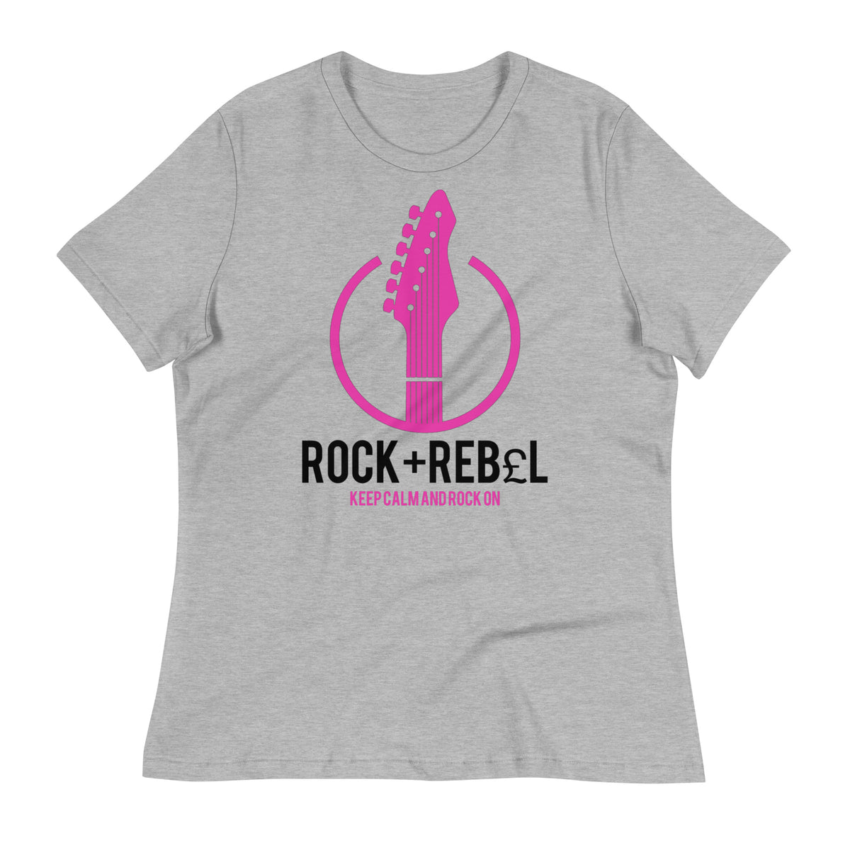 Rock+Reb£llion Guitar C Fucsia Ngo Women's Relaxed T-Shirt