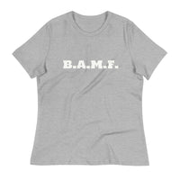 Load image into Gallery viewer, Bad A** M&#39;Fer Blanco Women&#39;s Relaxed T-Shirt
