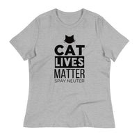 Load image into Gallery viewer, Cat Lives Matter Ngo Women&#39;s Relaxed T-Shirt
