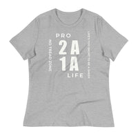 Load image into Gallery viewer, Pro 1A 2A Life, No Tread Zone Blanco Women&#39;s Relaxed T-Shirt
