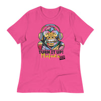 Load image into Gallery viewer, Rock+Reb£llion Turn It Up! Mufuka Women&#39;s Relaxed T-Shirt
