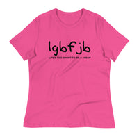 Load image into Gallery viewer, Let&#39;s Go B.... F*JB Kid Script Ngo Women&#39;s Relaxed T-Shirt
