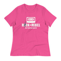 Load image into Gallery viewer, Rock+Reb£llion Cassette A-Side Women&#39;s Relaxed T-Shirt
