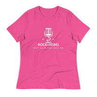 Load image into Gallery viewer, Rock+Reb£llion Retro Mic Blanco Women&#39;s Relaxed T-Shirt

