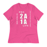 Load image into Gallery viewer, Pro 1A 2A Life, No Tread Zone Blanco Women&#39;s Relaxed T-Shirt
