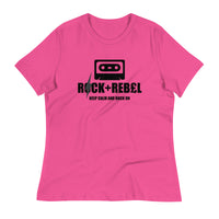 Load image into Gallery viewer, Rock+Reb£llion Cassette B-Side Women&#39;s Relaxed T-Shirt
