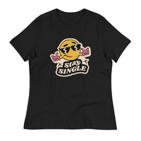 Load image into Gallery viewer, Stay Single Women&#39;s Relaxed T-Shirt
