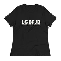 Load image into Gallery viewer, Let&#39;s Go B.... F*JB ALOT Blanco Women&#39;s Relaxed T-Shirt
