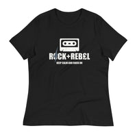 Load image into Gallery viewer, Rock+Reb£llion Cassette A-Side Women&#39;s Relaxed T-Shirt

