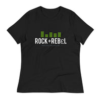 Load image into Gallery viewer, Rock+Reb£llion EQ Verde Blanco Women&#39;s Relaxed T-Shirt
