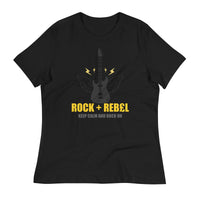 Load image into Gallery viewer, Rock+Reb£llion Guitar Angel Women&#39;s Relaxed T-Shirt
