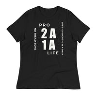 Load image into Gallery viewer, Pro 1A 2A Life, No Tread Zone Blanco Women&#39;s Relaxed T-Shirt
