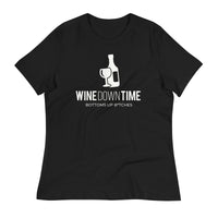 Load image into Gallery viewer, Wine Down Time Blanco Women&#39;s Relaxed T-Shirt
