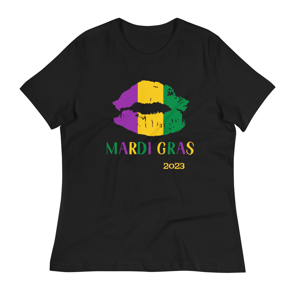 Mardi Gras 2023 Kiss Women's Relaxed T-Shirt