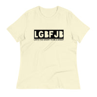 Load image into Gallery viewer, Let&#39;s Go B.... F*JB Blackout Ngo Women&#39;s Relaxed T-Shirt
