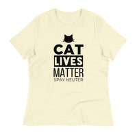 Load image into Gallery viewer, Cat Lives Matter Ngo Women&#39;s Relaxed T-Shirt
