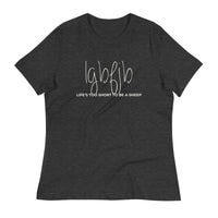 Load image into Gallery viewer, Let&#39;s Go B... F*JB Script Blanco Women&#39;s Relaxed T-Shirt
