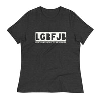 Load image into Gallery viewer, Let&#39;s Go B.... F*JB Blackout Blanco Women&#39;s Relaxed T-Shirt
