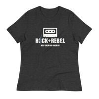 Load image into Gallery viewer, Rock+Reb£llion Cassette A-Side Women&#39;s Relaxed T-Shirt
