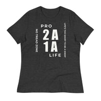 Load image into Gallery viewer, Pro 1A 2A Life, No Tread Zone Blanco Women&#39;s Relaxed T-Shirt
